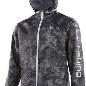 HUK Fishing Camo Breaker Camo Packable Jacket